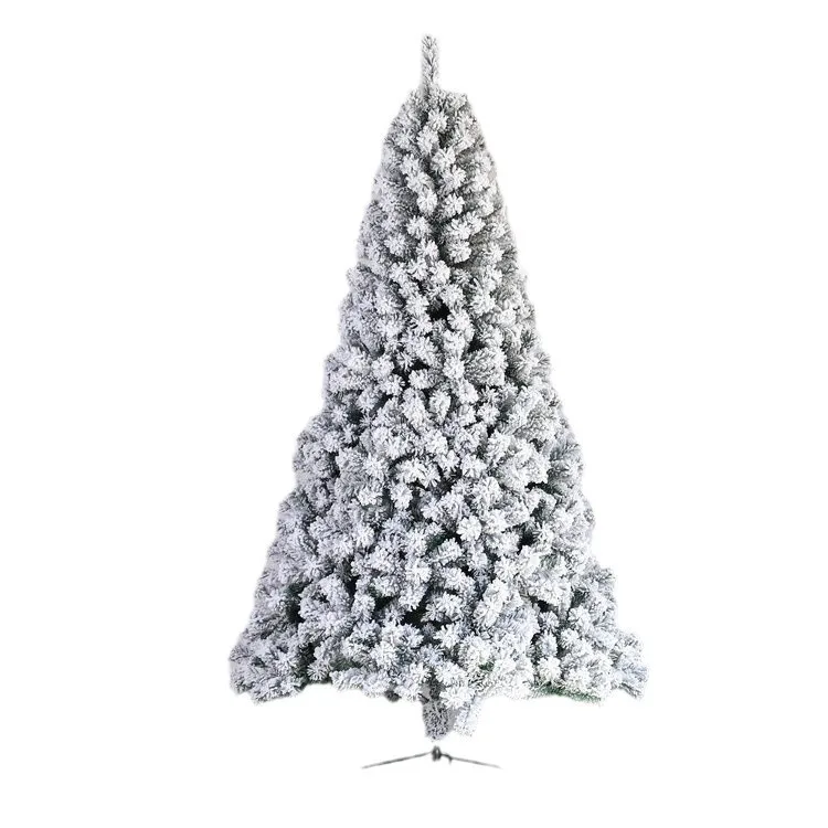 

PVC flocked white Christmas tree, cross-border simulated snow tree Christmas indoor and outdoor decoration artificial tree