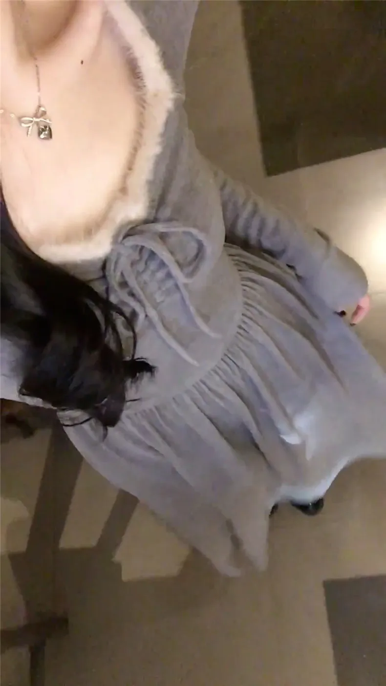 Vestidos femininos vestido de mangas compridas verão linho ditsy floral plissado bainha smocking leve doce resort férias respirável ol