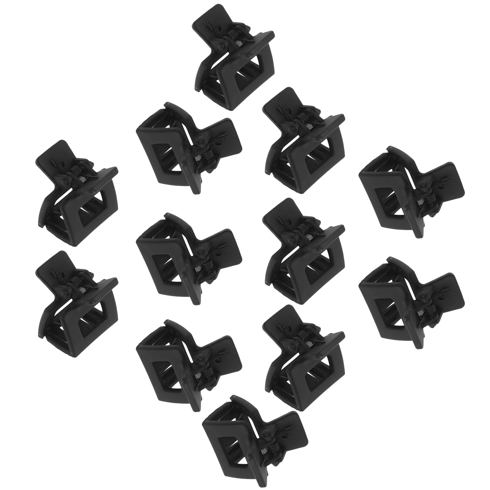 

12Pcs Mini Hair Jaw Clips Small Rectangle Black Claw Clips Compact Non Slip Hair Grips for Styling Travel School Work
