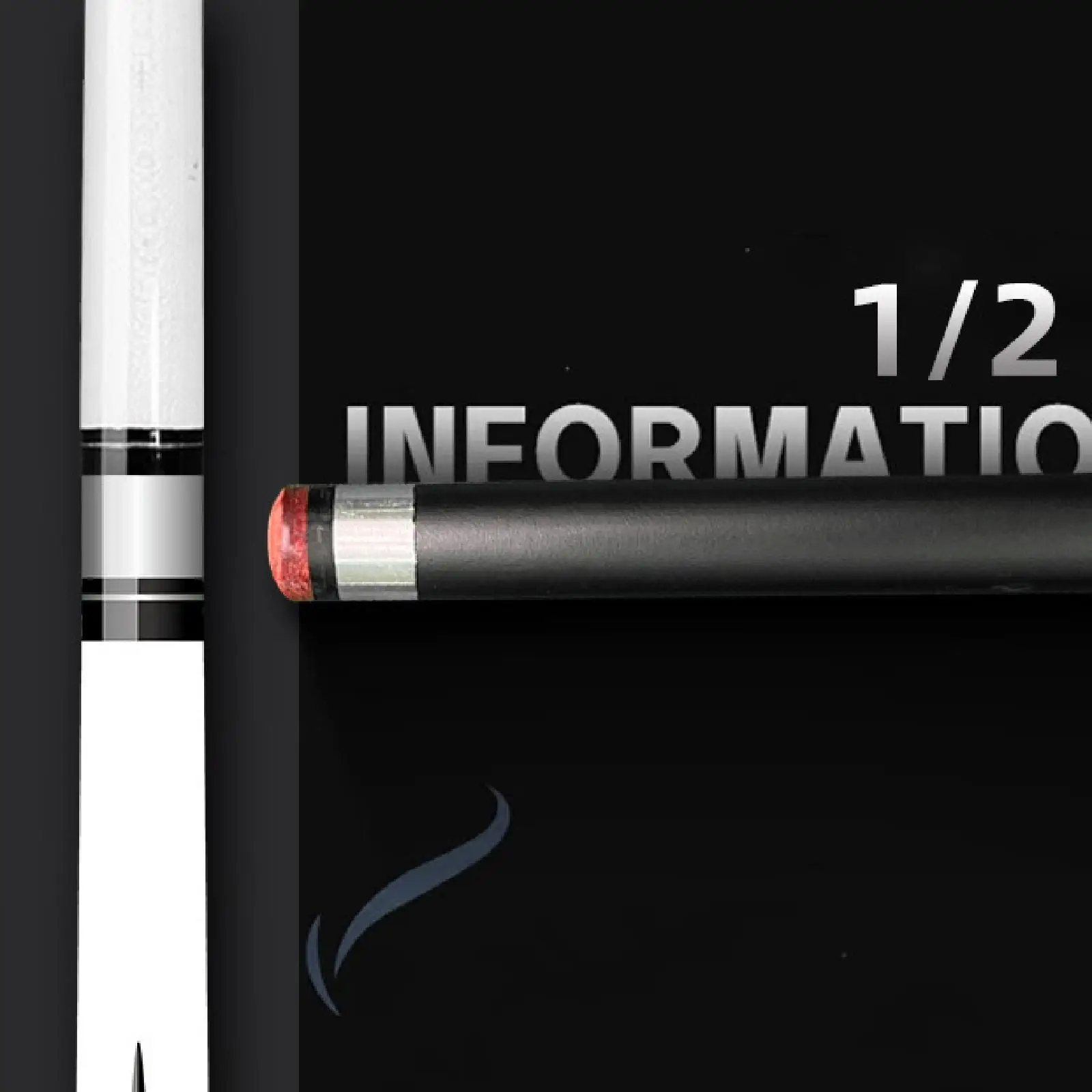 Pool Cue Stick Two Sections Lightweight Stylish Billiard Cue Length 146 cm for Practice House Pool Game Starters Beginners