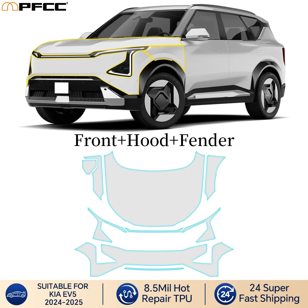 

9Mil For KIA EV5 2024-UP PPF Film Precut Paint Protection Film Full Vehicle Anti-scratch Exterior TPU Transparent Car Wrap Film