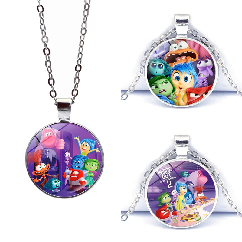 

Disney Inside Out 2 Pendant Necklace Jewelry Anime Peripheral Girls Necklace Decoration Accessories Cartoon Cute Souvenir Gift