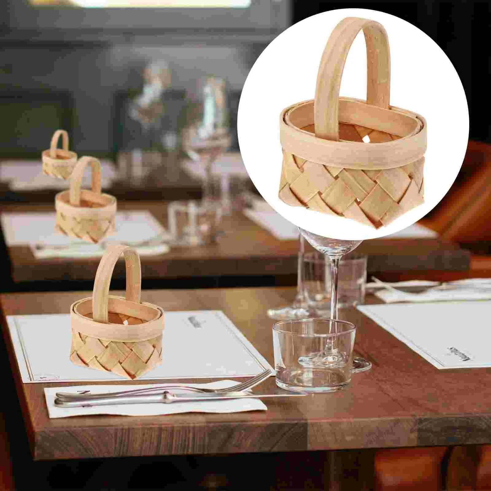 

6 Pcs Food Gifts Shopping Basket Women Candy Portable Holder Containers Decorations Case Baby