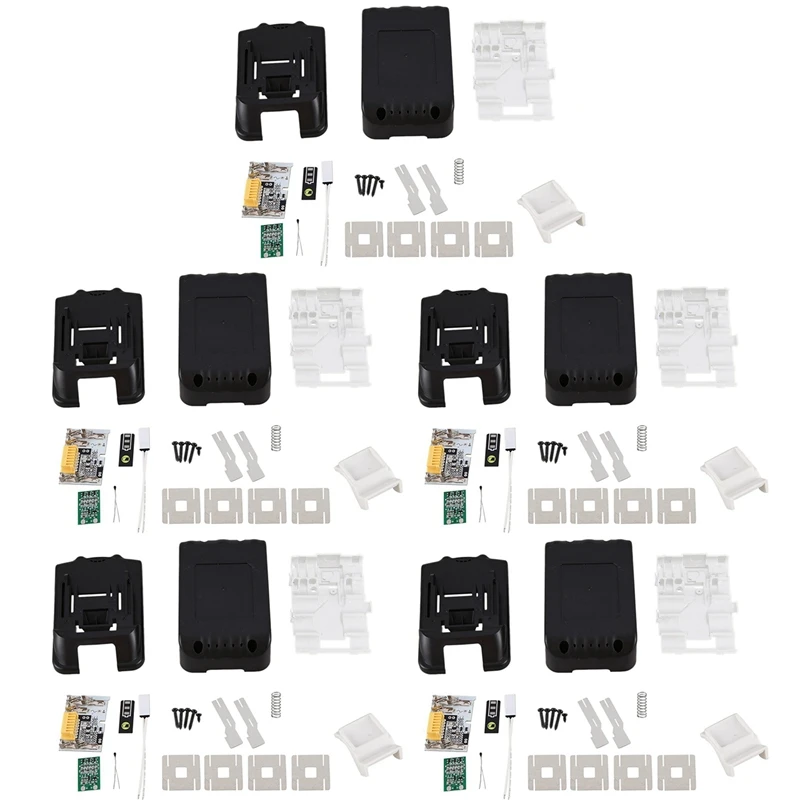 5X For Makita 18V BL1850 BL1830 Battery Case Kit With PCB Circuit Board LED Indicator Power Tools Battery Case