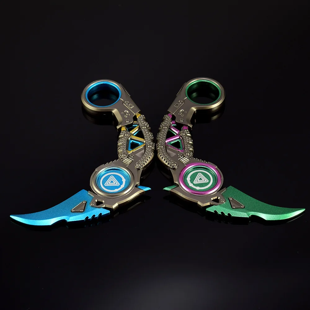 Apex Legends Raptor Karambit Knife Metal Model 15cm Outdoor Knives Toy Safety Sword Online Ninja Game Anime Sword Gift