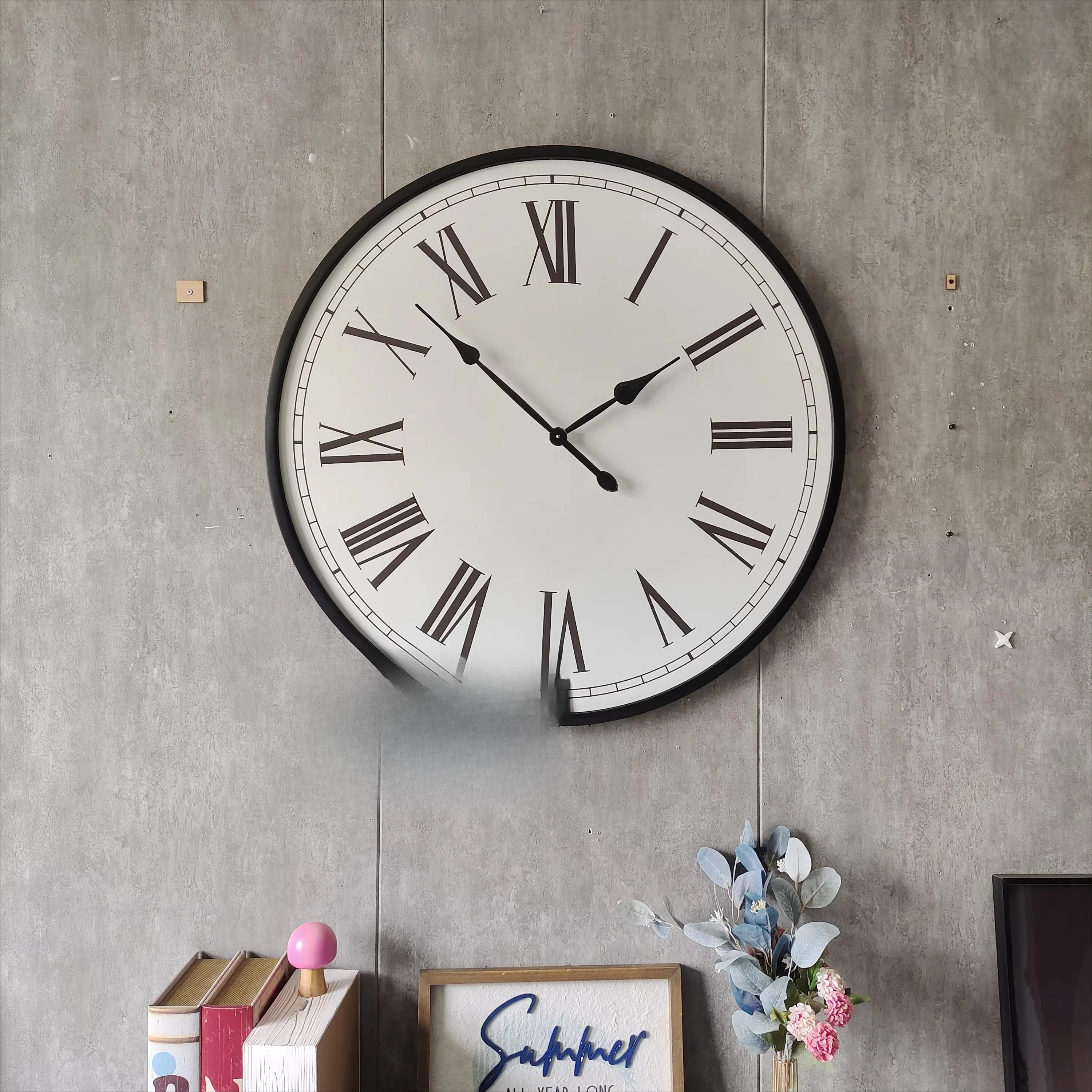 #90CM Modern Large Roman Numeral Outdoor Wall Clock Direct From Manufacturing Dropshipping DDP