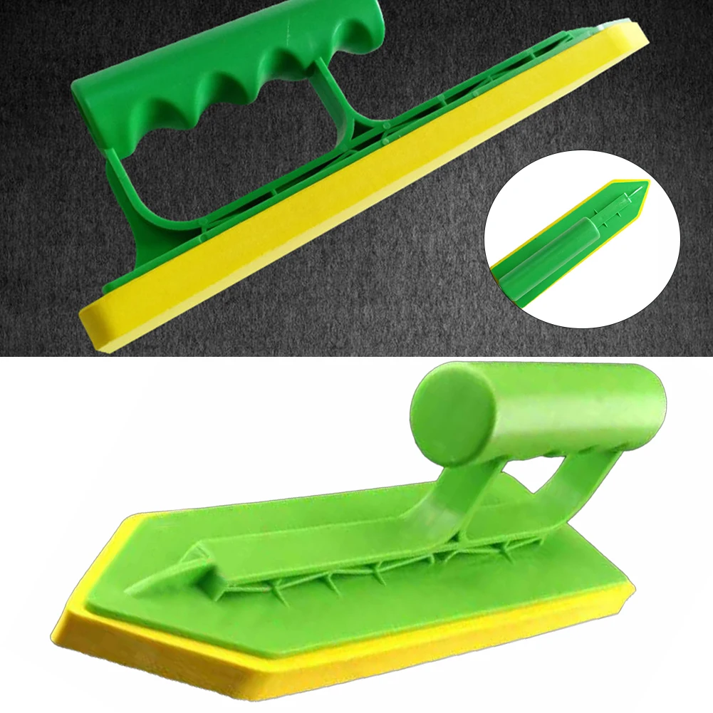 Masonry Builders Esponja Espátula, Tile Caulking Trowel, Ferramenta de Construção Peças, Wave Handle Plast, 23.5x6 cm, 1Pc