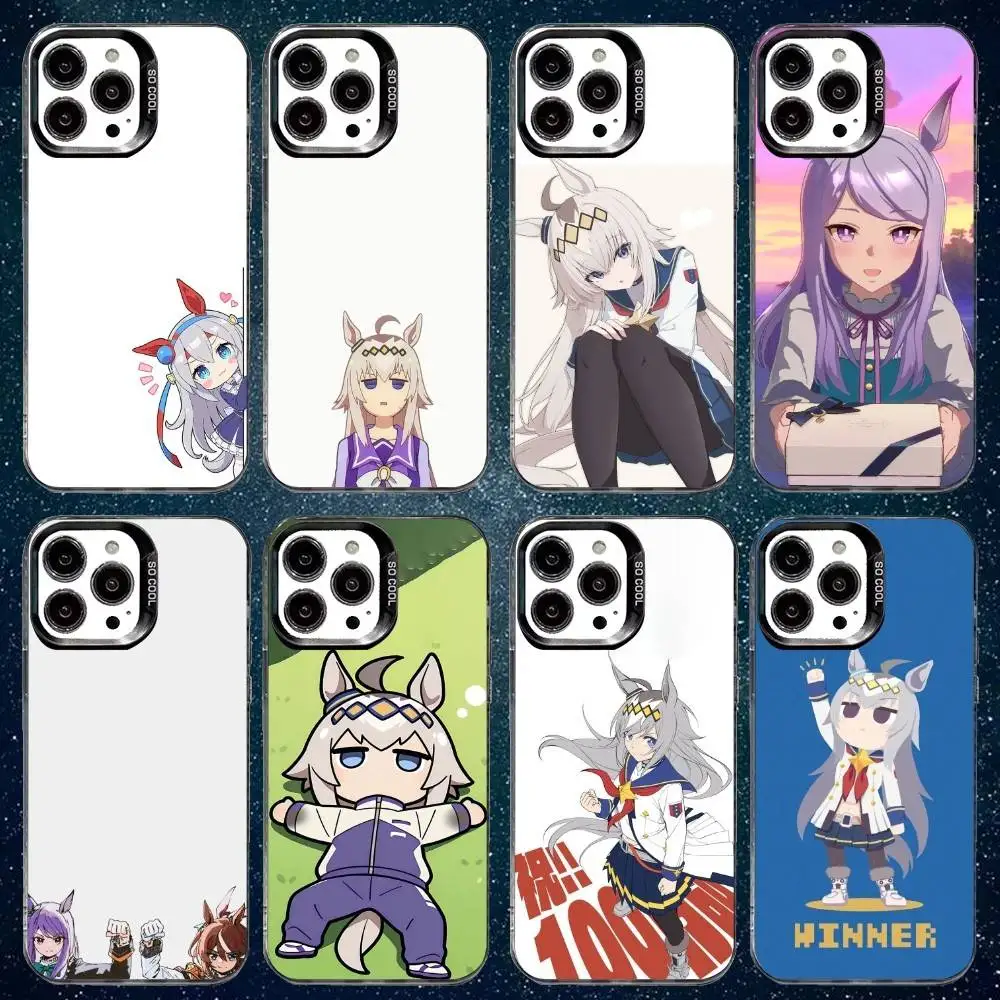 

Pretty Derby Uma Musume Phone Case For iPhone17,16,15,14,13,12,11 Plus,Pro Max White Matte Shockproof Cover