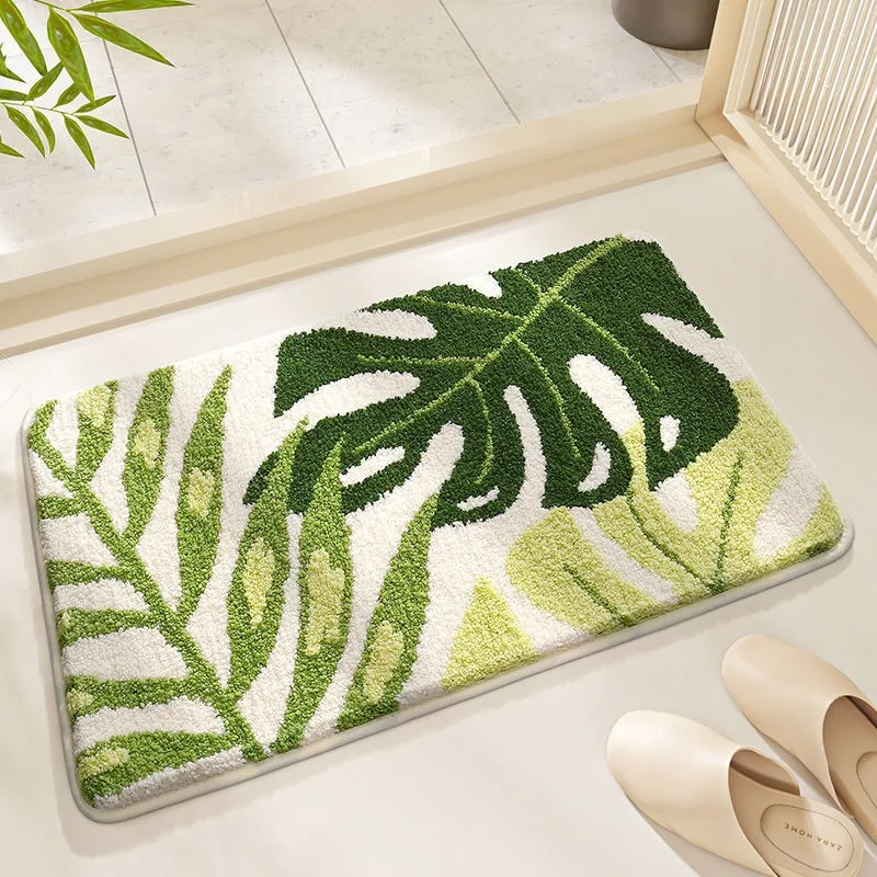 New imitation cashmere floor mat bathroom thickened absorbent non-slip carpet