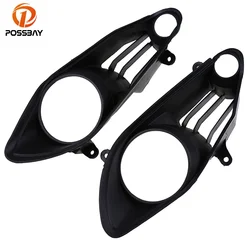 POSSBAY 1 Pair Black Motorcycle Headlight Cover for Yamaha R1 2009 2010 2011 Motorbike Racing Bike Accessories