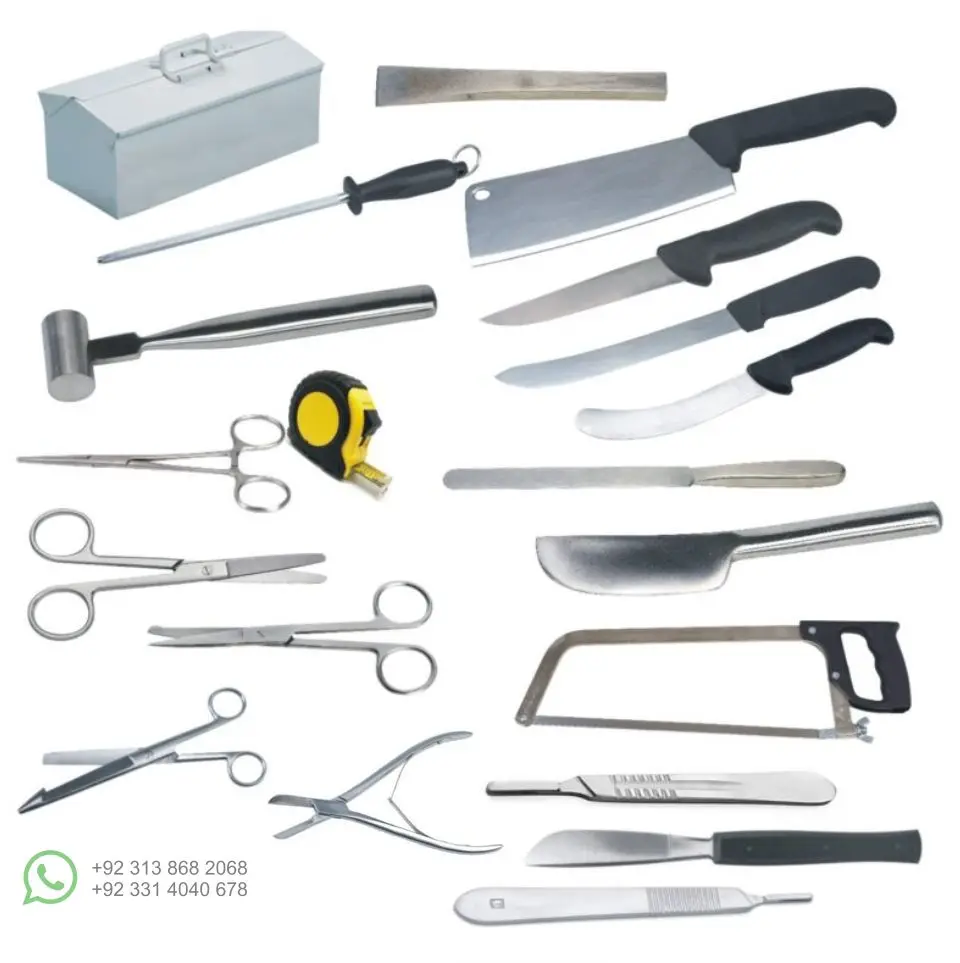 Autopsy Postmortem Set  Complete Professional Dissection Kit for animals and for the veterinary use