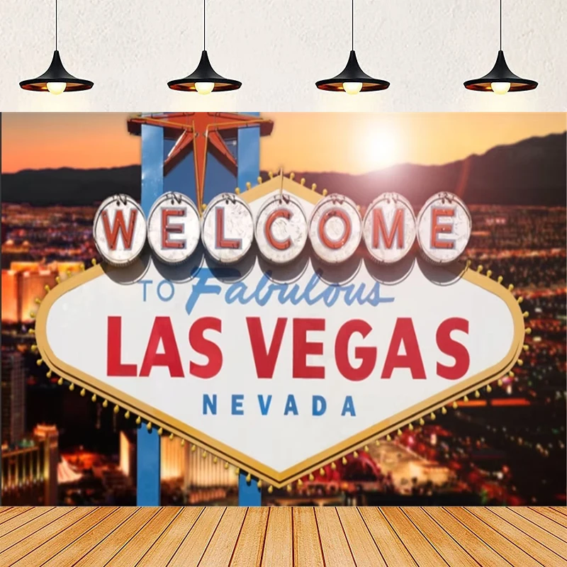 

Photography Backdrop For Birthday Decorations Welcome To Las Vegas Fabulous Casino Night Poker Party Background Gold Luxury