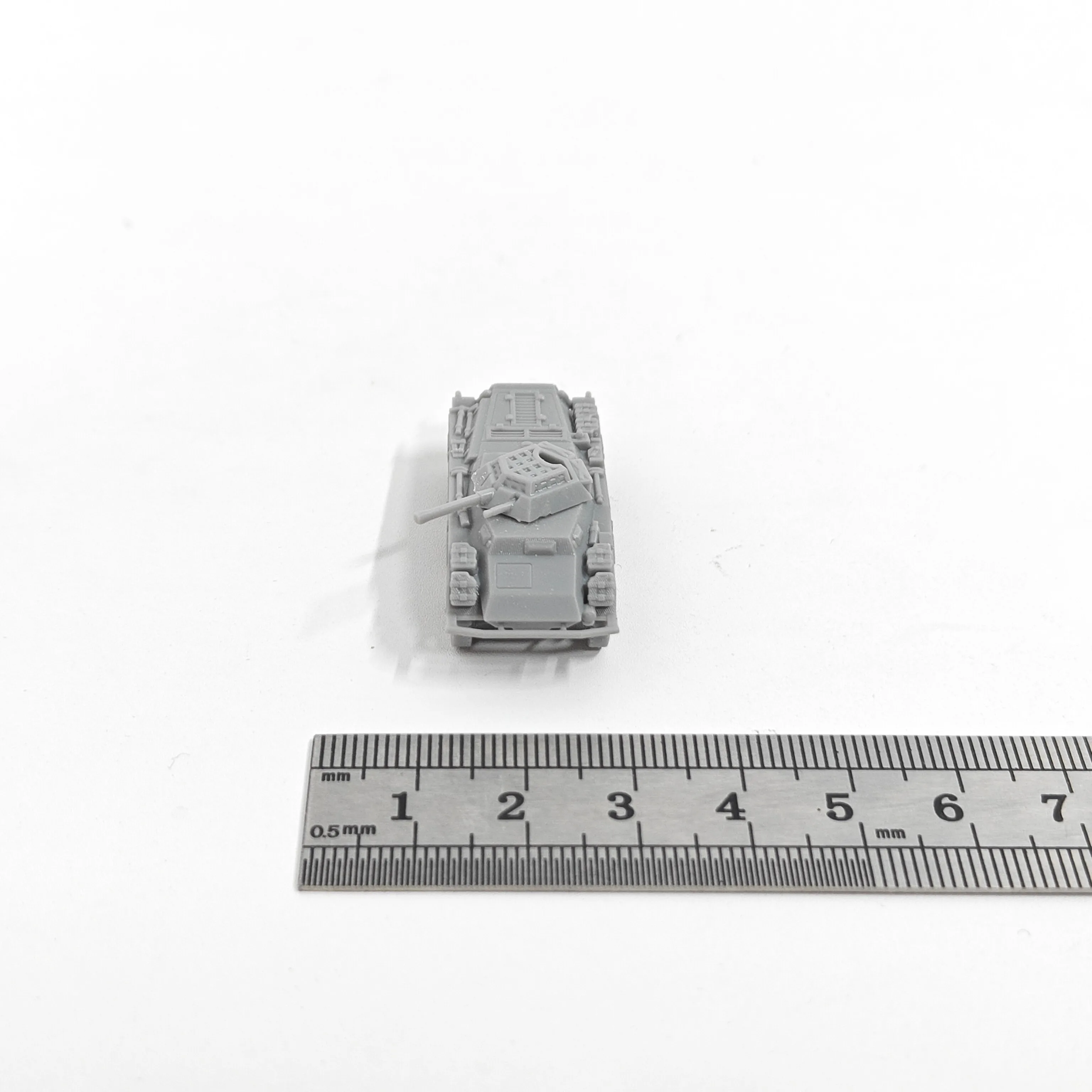 WWII German Sd.Kfz. 234/1 ARV,3D Printed,1/144 Scale Mini Tank Model,Resin,Paintable view 3