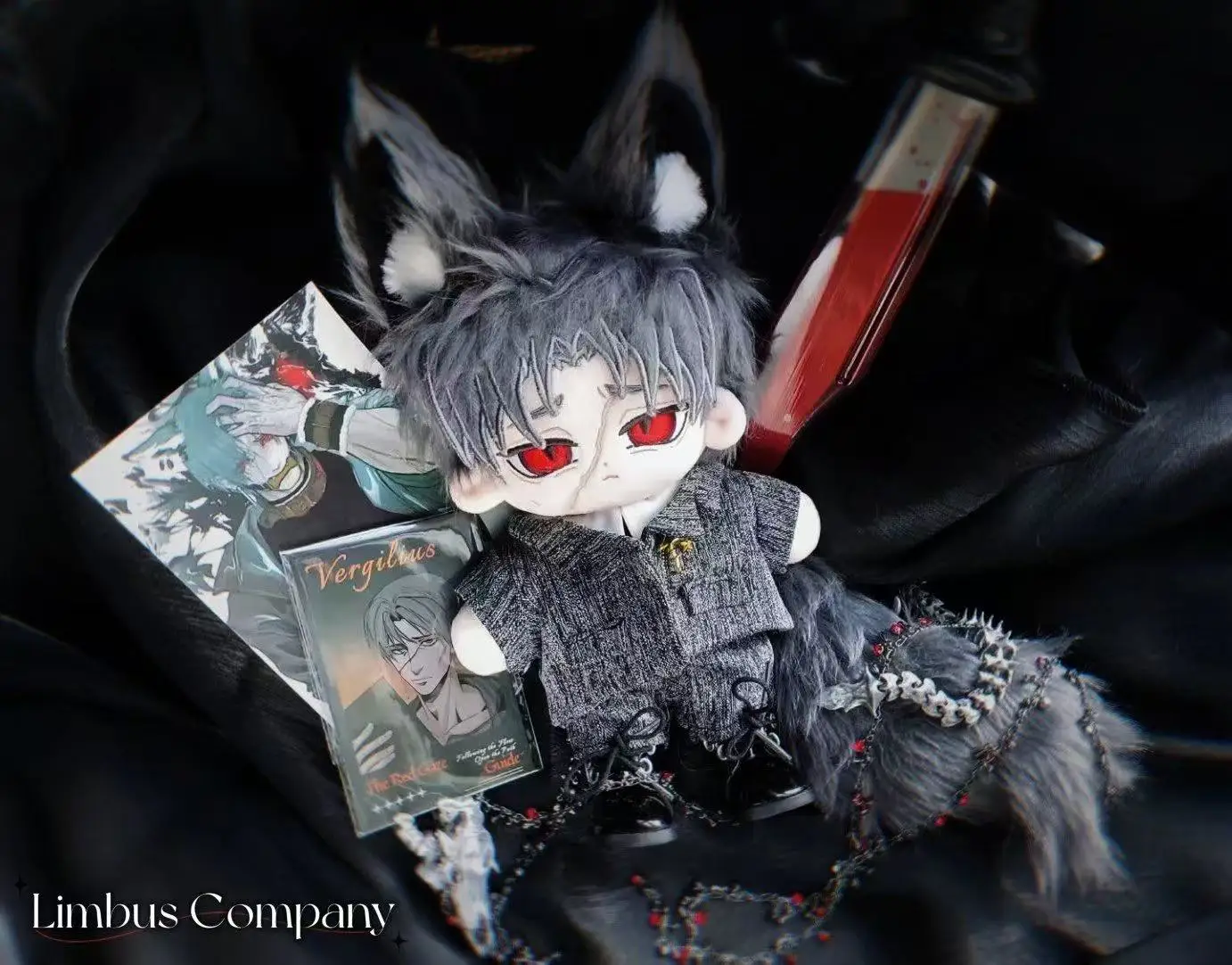 

2024 New Limbus Company Vergilius 20cm Kawaii Naked Doll Mascot