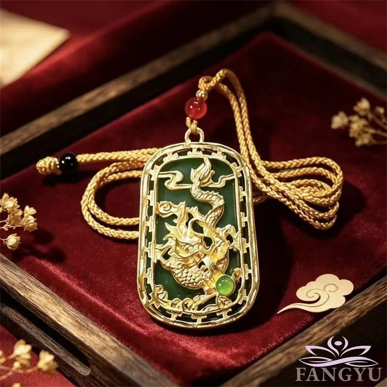 Punk Fashion Multi-Style Dragon Buddha Amulet Pendant Lucky Exorcise Evil Spirits Safety Auspicious Charms Wealth Necklace Gift
