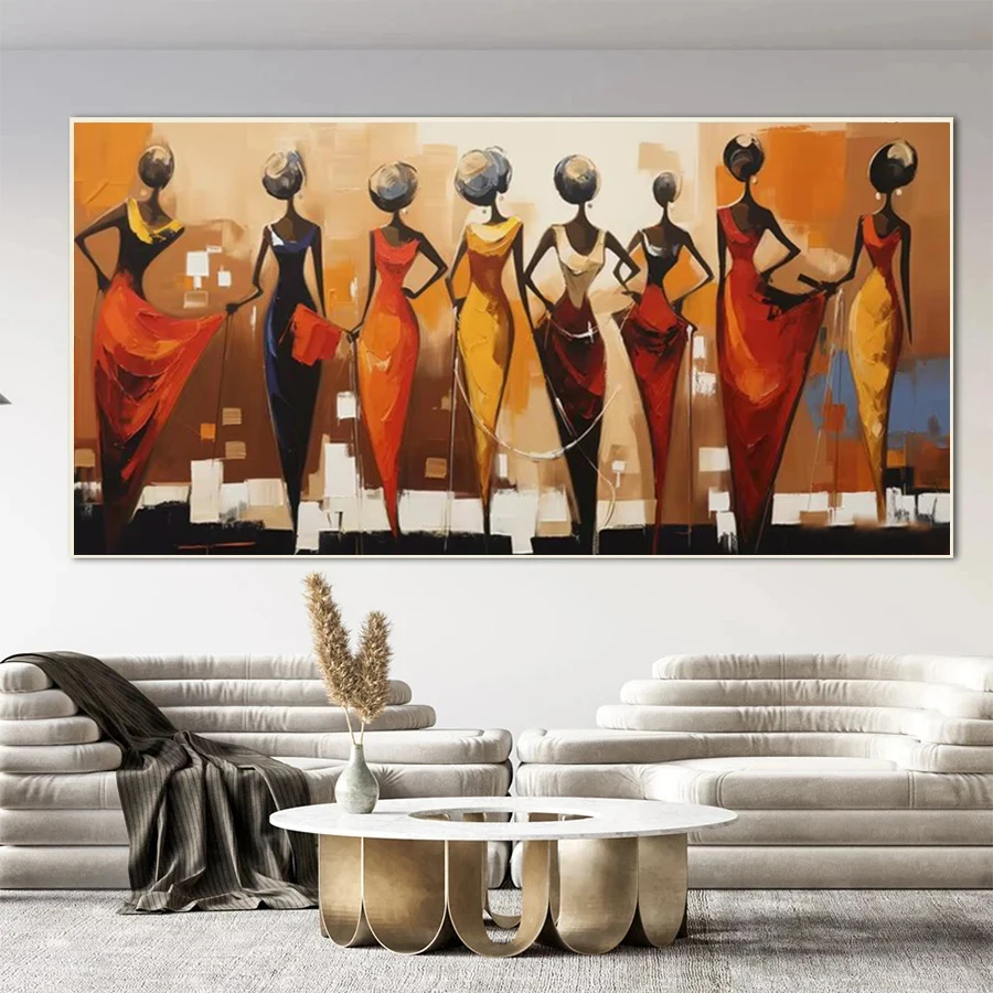 

Diamond Painting Modern Abstract African Black Women's Art Mosaic Needlework Picture Diamond Embroidery Sale Home Decor