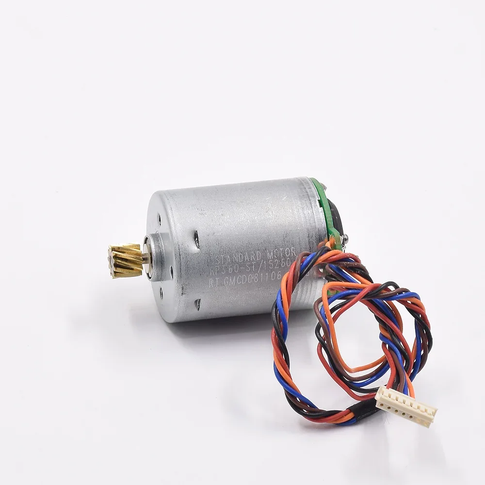 STANDARD RP360-ST/15260 Mini 28mm Electric Motor DC 12V 7000RPM 10T Copper Gear with Speed Encoder for Sweeper Robot Cleaner