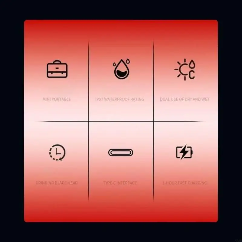 

Men's Electric Shaver with Double Heads and Charging Beard Trimmer N58D