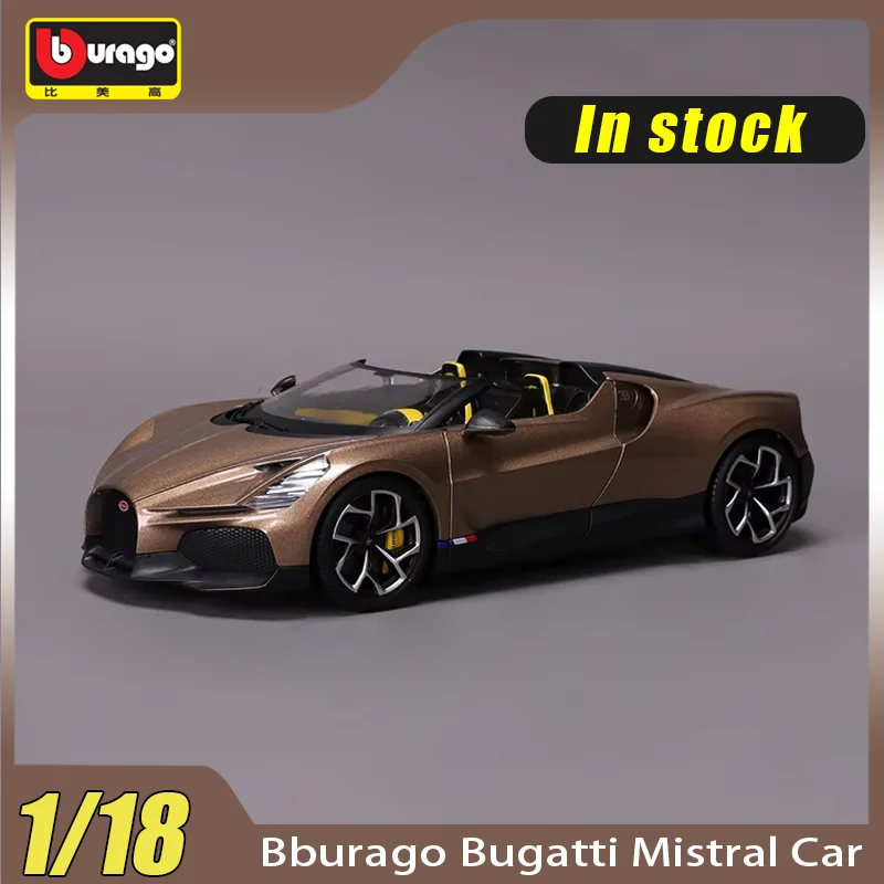 

Совершенно новый цвет в наличии Bburago 1:18 Bugatti Mistral автомобиль из сплава миниатюрная литая под давлением модель автомобиля Bugatti на заказ коллекция игрушек подарки