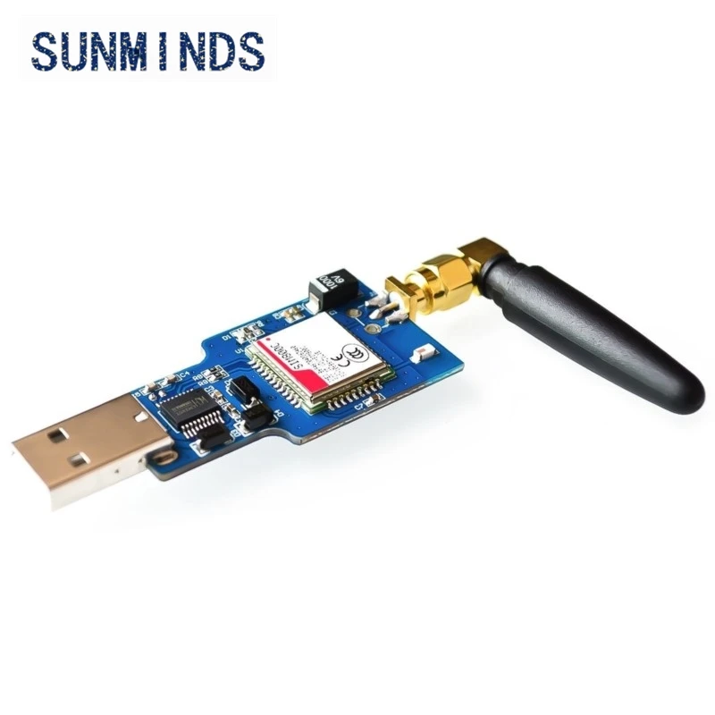 1pcs USB to GSM Serial GPRS SIM800C Module With for Bluetooth Sim900a Computer Control Calling With Antenna