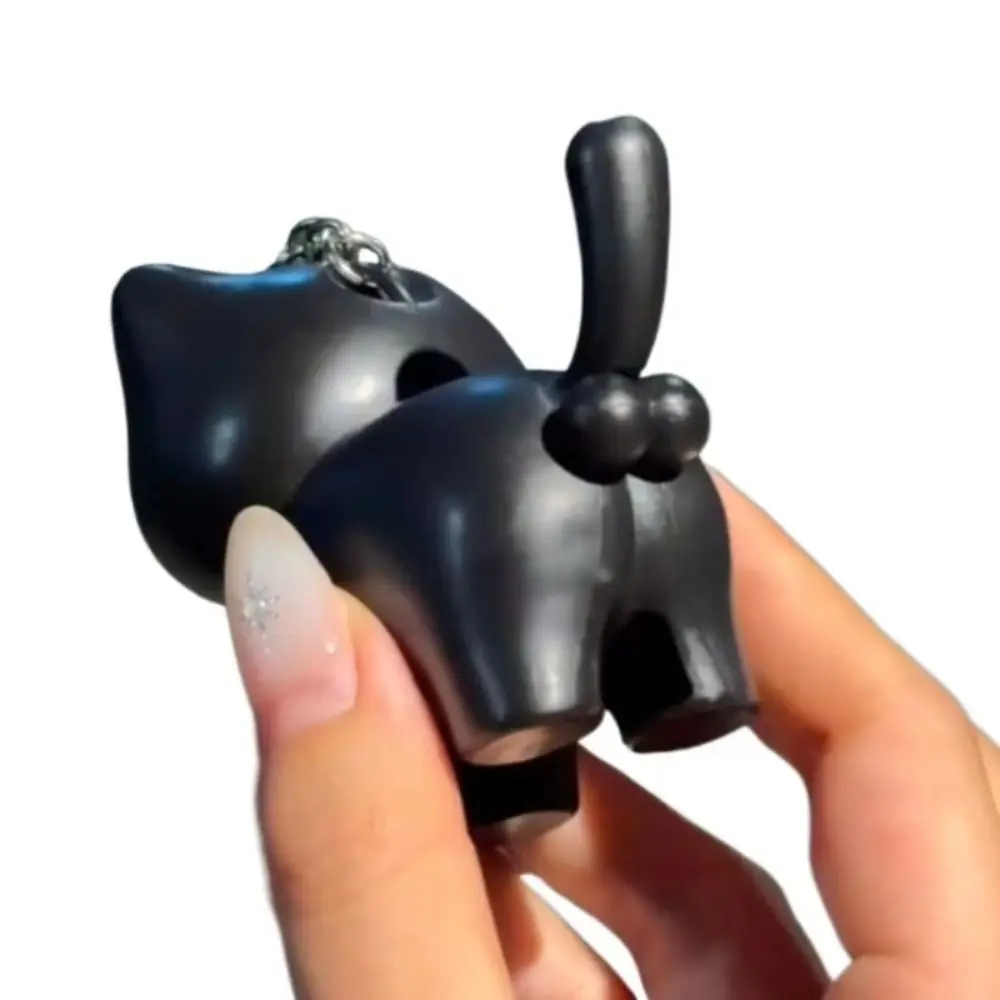 Świecący w ciemności brelok w kształcie piszczącego kota, antystresowy, świecący w paniecie kot, zawieszka do plecaka, prezent urodzinowy dla przyjaciela.