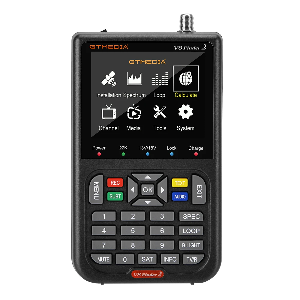 GTMEDIA  V8 Finder 2 Digital Satellite DVB-S/S2/S2X  MPEG-2/4 H.264(8 Bit) TV Signal Finder HD High 3.5" LCD Satellite Finder