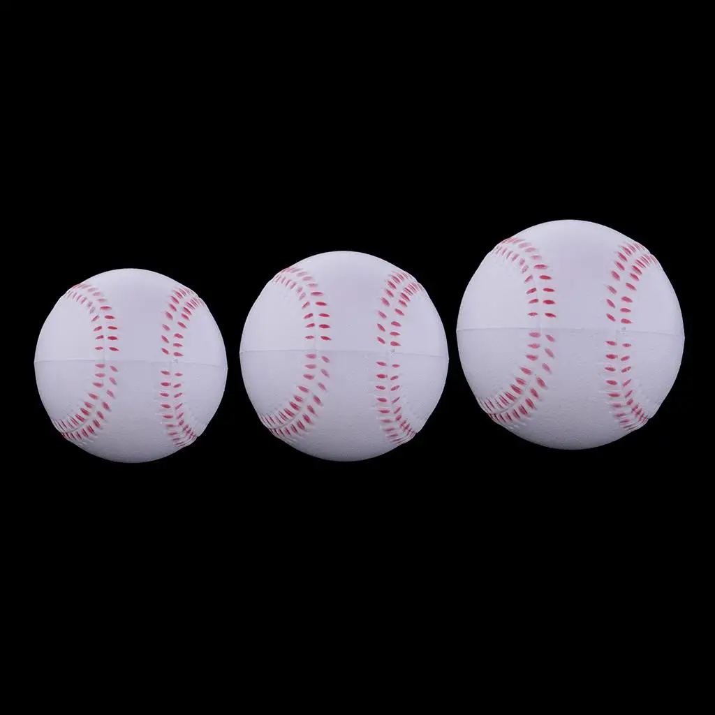 Softball Baseball Ball PU Foam Game Training Ball for Kids Baseball Stuff Indoor Soft Batting Practice