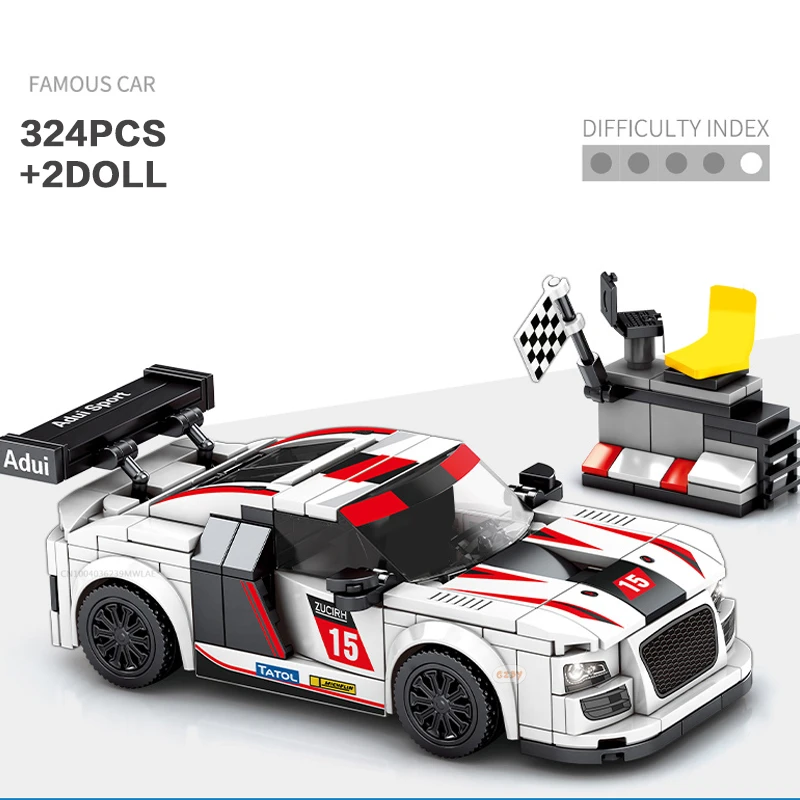 SEMBO BLOCK Hyper Car Toys Bricks Super Car Building Blocks DIY Roleplay STEM Collectible Race Car Model Kits Gifts Child Adults