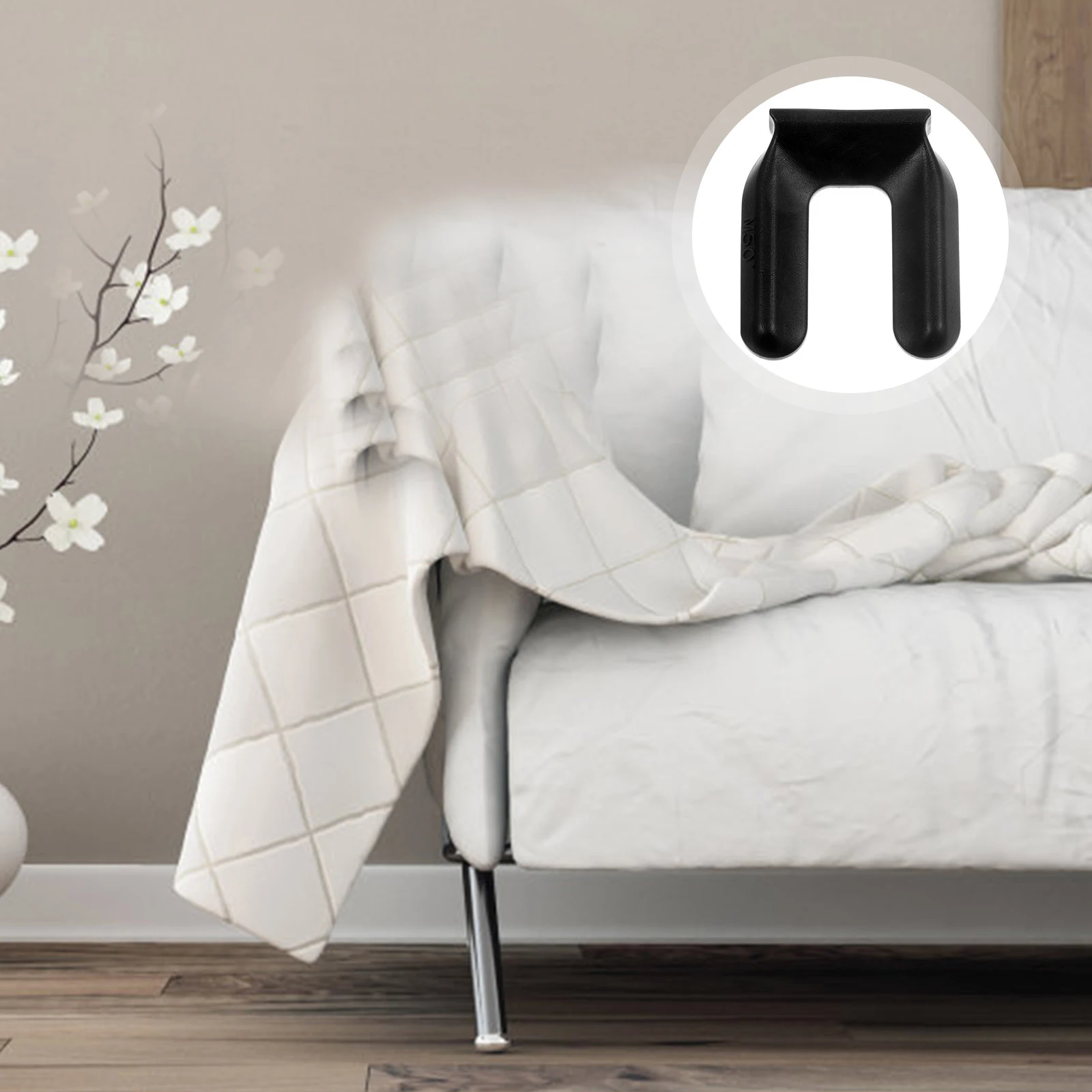 

4Pcs Clamping Slot Chair Caster Stopper Thickened Furniture Leg Covers Wheel Fixator Floor Protector Anti-Skid Durable