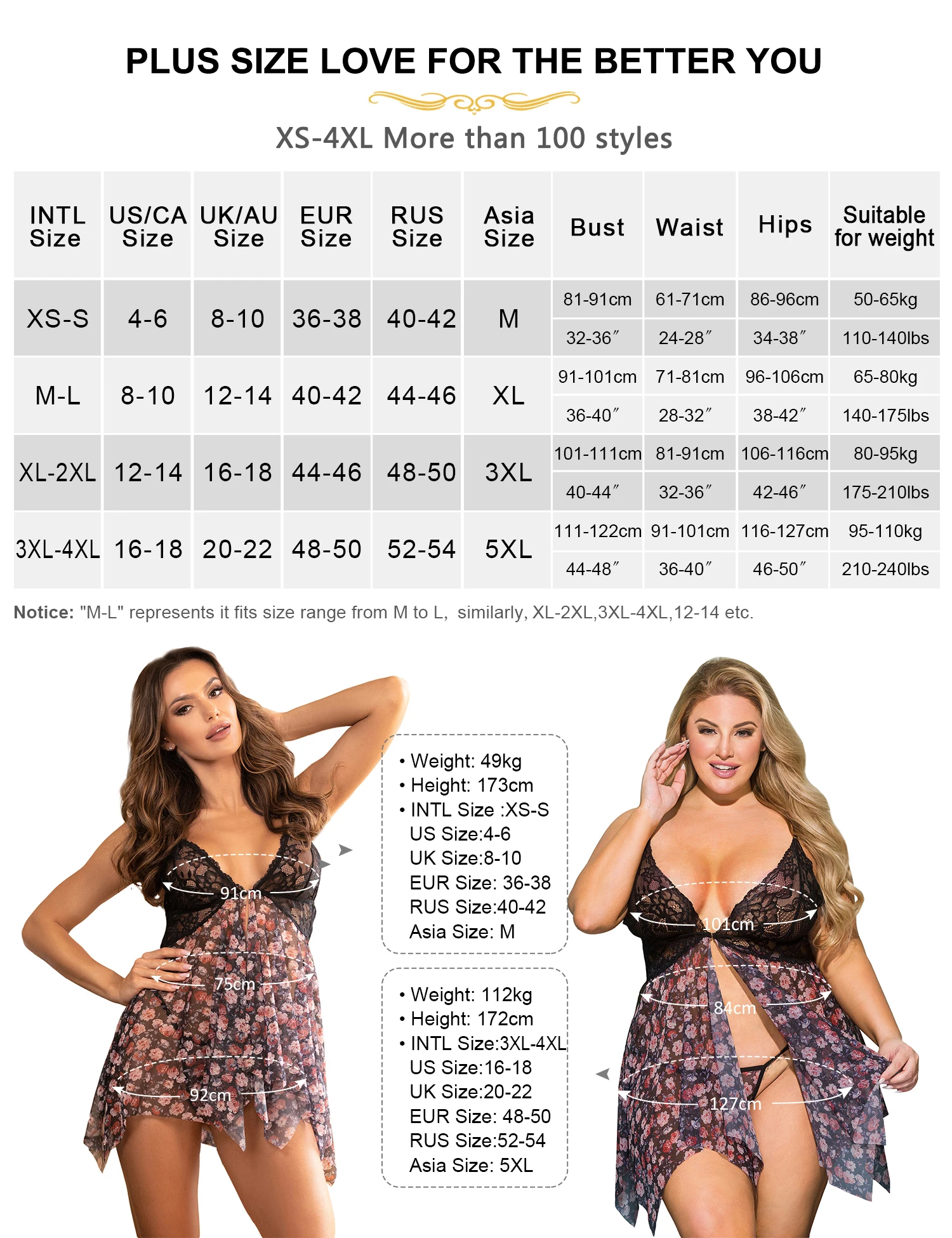 Ohyeahlady Floral Printing Sheer Mesh Women\'s Nightgown Purple See Through Sleepwear Front Open Plus Size Sexy Babydoll Lingerie