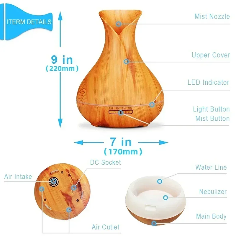 Neue 500ml Große Nebel Volumen Dual Spray Luftbefeuchter Mini Tragbare USB Bequem Desktop Luftbefeuchter für Home Humidificador