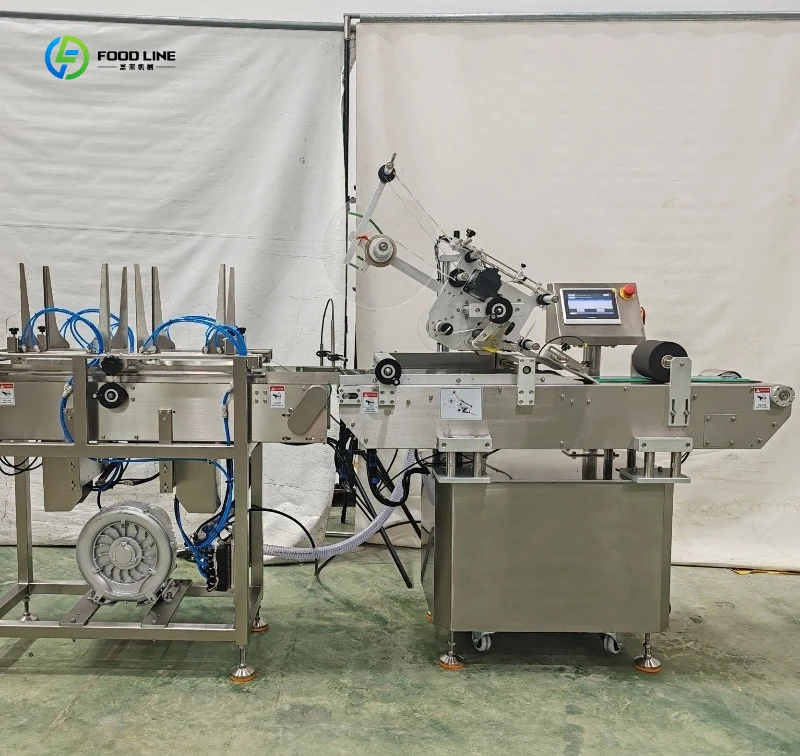 Labeling Machine High Speed Automatic Label Applicator For Cosmetic Jar Carton Box FL Customized