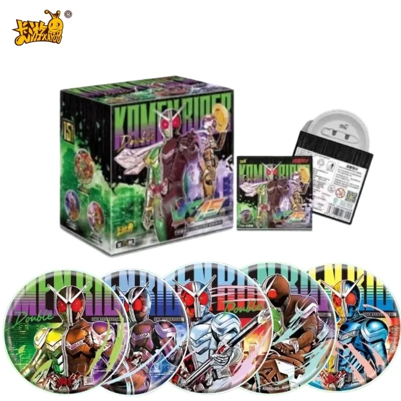 

KAYOU Genuine Kamen Rider- Double Rider 15th Anniversary Badge Series Anime Character Peripheral Badge Kids Toys Gift Box