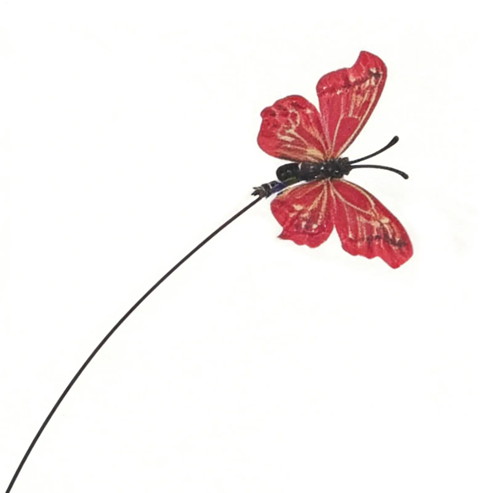 

Электрическая дразнилка для кошек с USB-зарядкой, интерактивная игрушка-удочка с дизайном бабочки для самостоятельной игры, для домашних кошек и котят