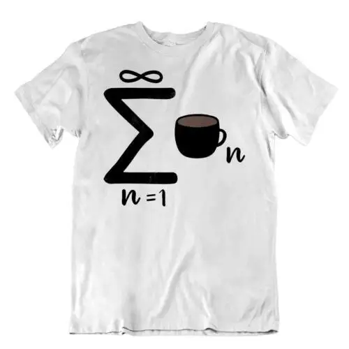 Lustiges Mathe T-Shirt Des Unbegrenzten Kaffees Mathlet Tee Wissenschaftslehrer