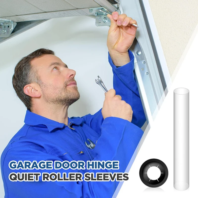 BAAG-60 шт. петли для гаражных ворот, тихие роликовые втулки, 11 мм ID 80 мм, длина, гайки роликового вала, прокладки подшипников для автомобилей, Rv, гараж