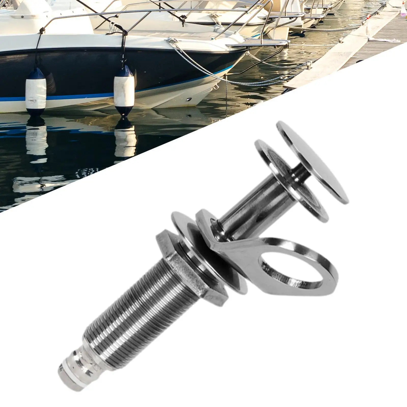 

Quick Release Marine Fender Bracket Removable Cleat Hook Boat Accessory for Universal Boat Fenders 60 Cm