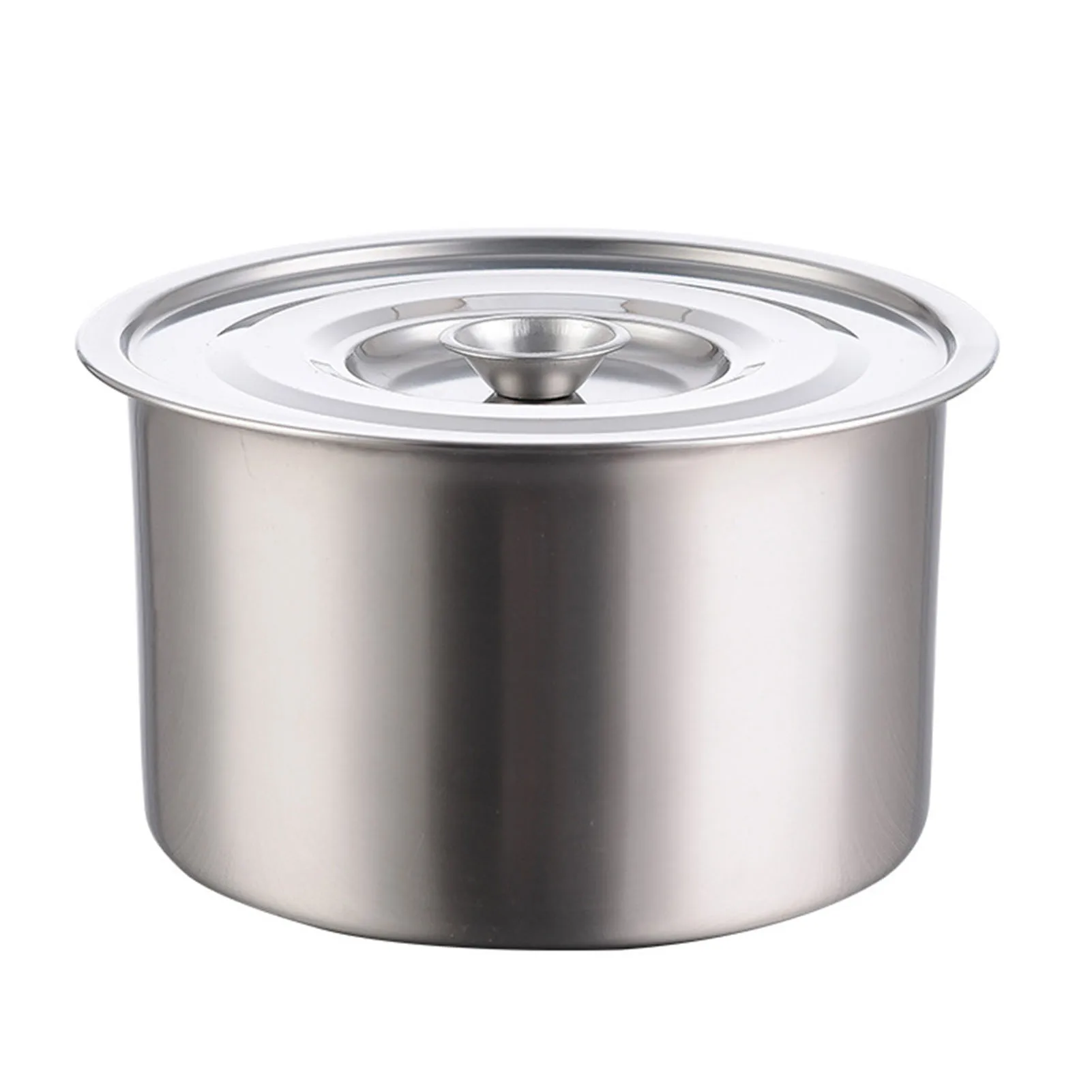 Stockpot Stainless Steel Easy to Clean High Temperature Resistant Multifunctional with Lid Soup Pot for Seasoning Eggs Stew Pot
