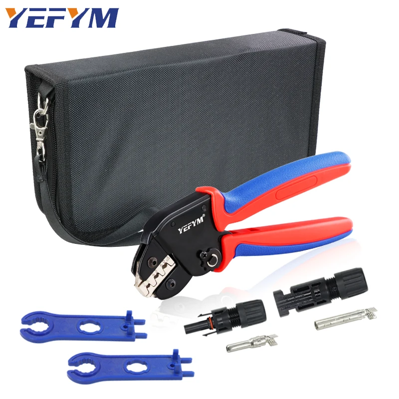 Solar Crimper Tool YM-2546B for MC2.5/4/6mm² 14-10AWG Male Female Solar Connector Wire Terminal Solar Panel PV Cable Pliers