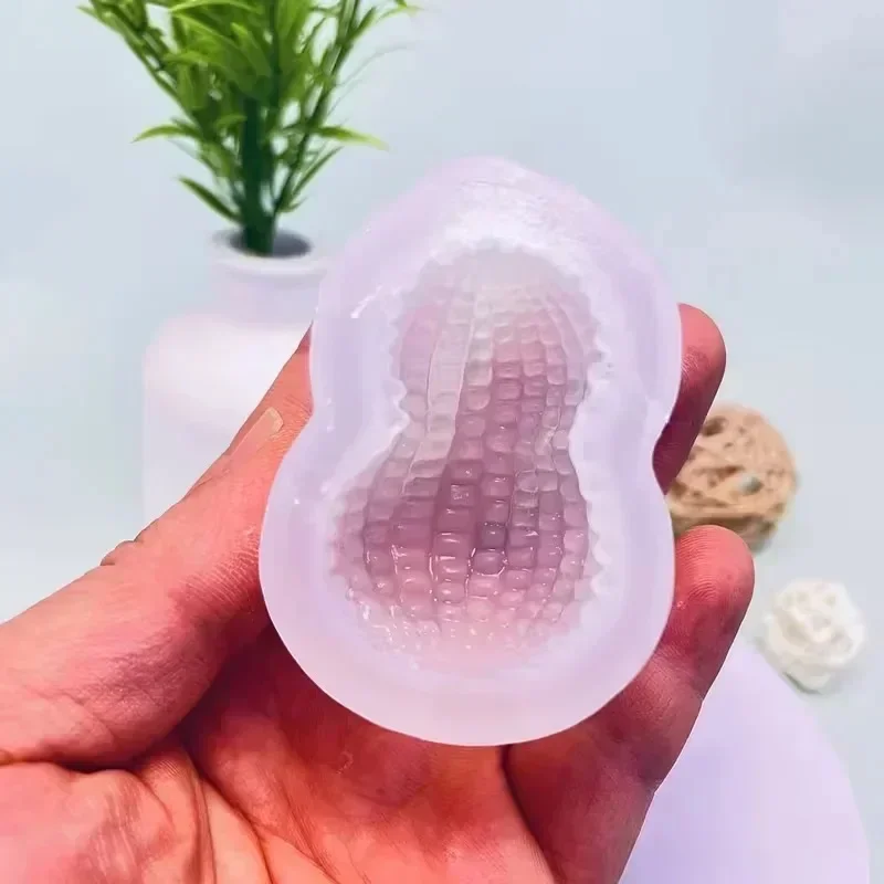 3pcs 2026 Top QualityNew Simulated Peanut Silicone Mold, DIY Handmade Candle Soap Plaster Resin Mould Craft