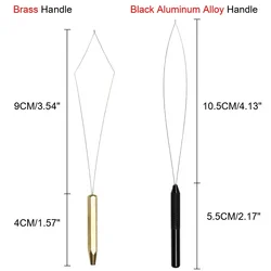 1PC Fishing Fly Tying Bobbin Threader With Aluminum Alloy Handle or Brass Handle Fly Tying Assistant Tool
