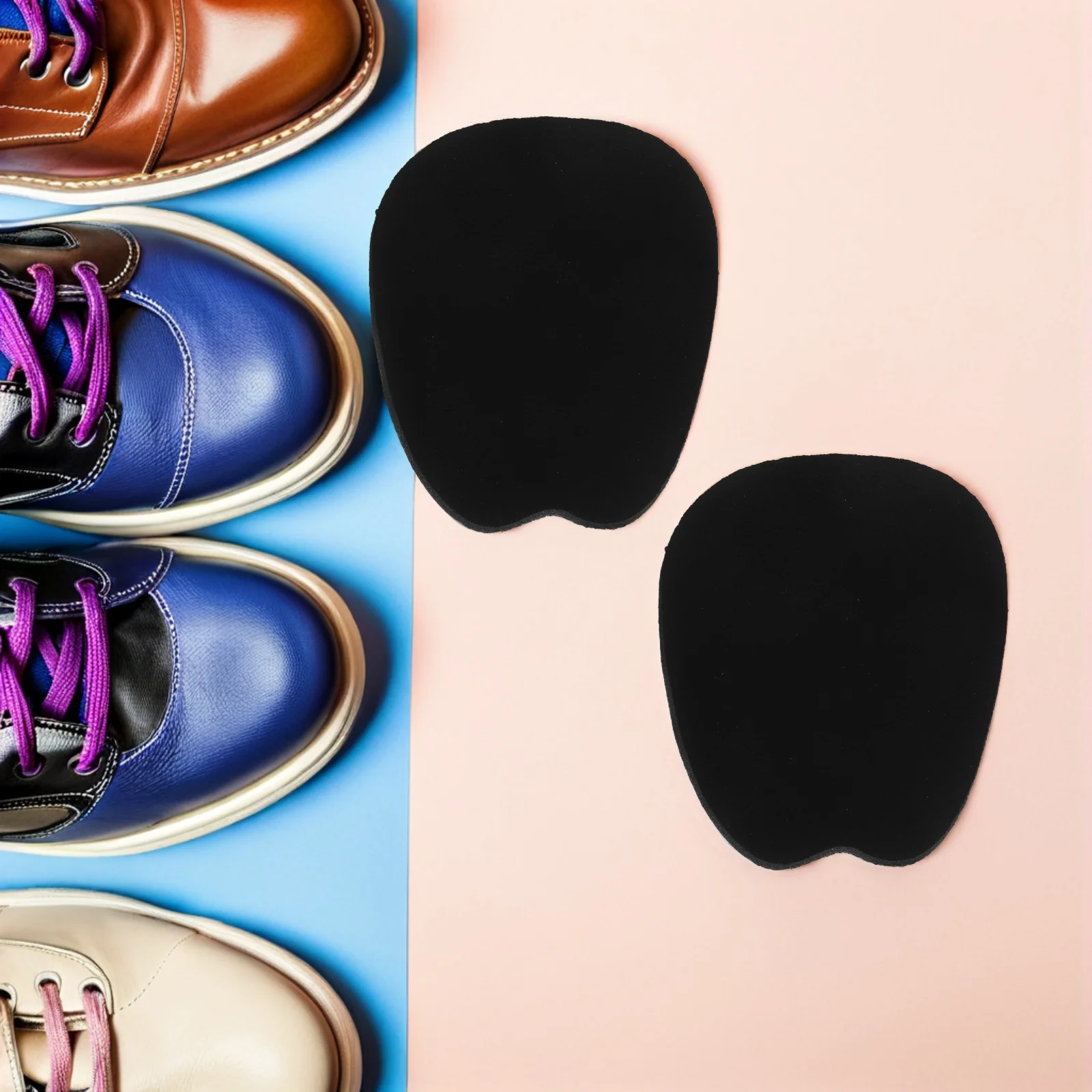 

10pcs Forefoot Cushion Insoles Shoe Pads Women High Heel Inserts Self Adhesive Non Slip Foot Protectors Black Soft Rebound
