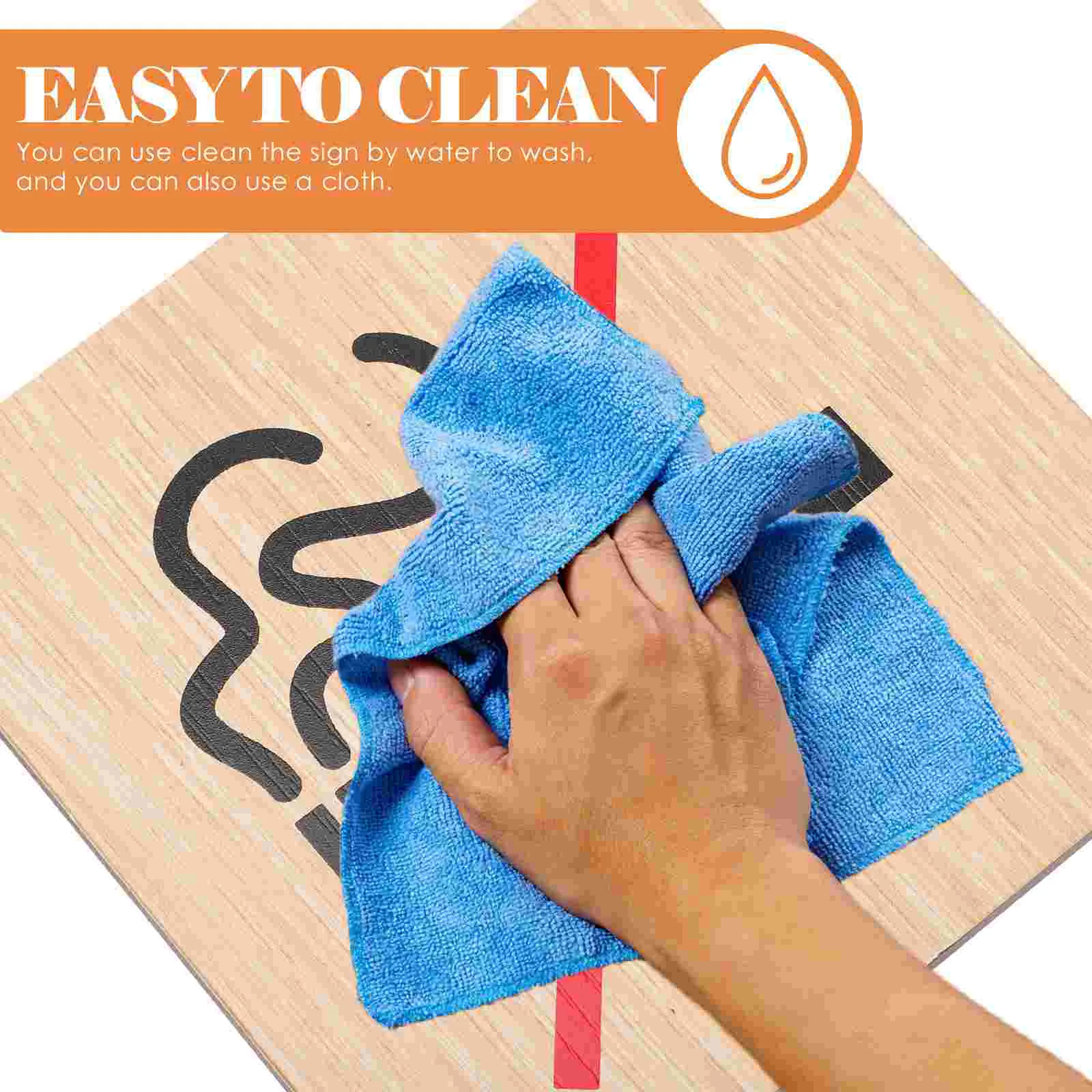 No Smoking Sign Wooden Wall Signs Non-smoking Warning Reminding Fire Extinguisher