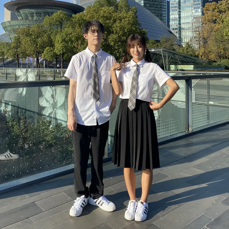 2022 High School Student Class JK Uniform Summer Korean Version Female Girl Japanese Uniforms Sailor Collage Style Boy Male Suit