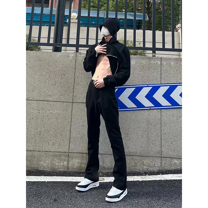 

Мужские летние тонкие брюки Slim Fit с прямыми штанинами, удлиненные, повседневные, в стиле Vibe, для молодежи