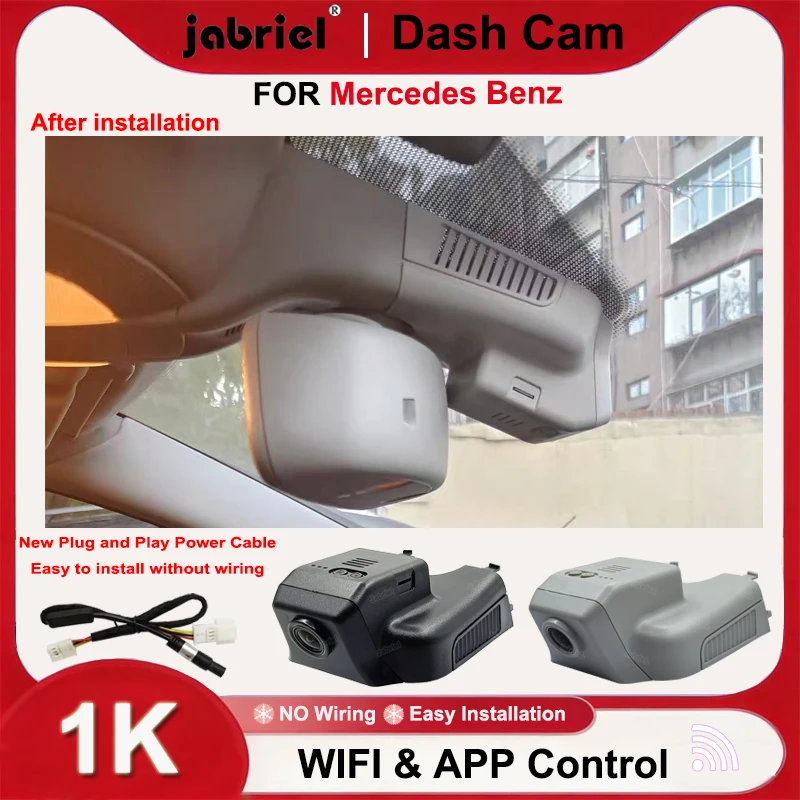 

Видеорегистратор Jabriel 1080P с Wi-Fi, Plug and Play, для Mercedes-Benz R-класса W251 R350 R400, GL X164 X166, ML W164 W166, GL450, ML350