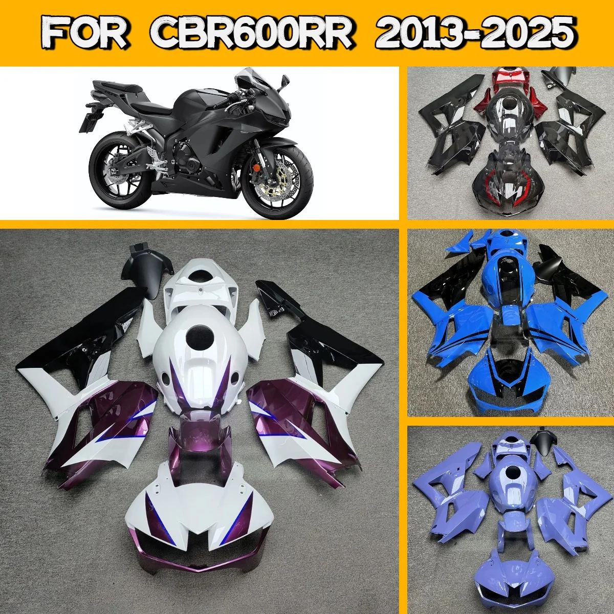 

Комплект обтекателей для Honda CBR 600RR 2013-2025: литые обтекатели CBR600RR, горячая новинка, стильный дизайн