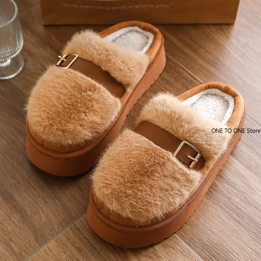 الجملة شبشب شتوي النساء الجلد المدبوغ إيفا وحيد رغوة الذاكرة الدافئة مشبك غرفة نوم أحذية مريحة عالية الجودة شبشب منزل #6
