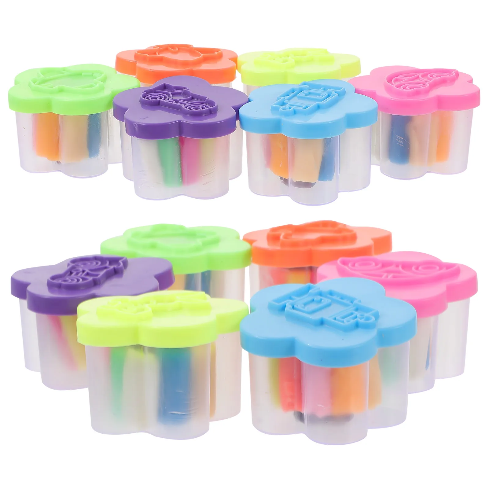 12 Boxes DIY Colorful Polymer Clay Kit for Kids Handicrafts Light Safe Modeling Clay Set Art Craft Supplies for Kids Creative