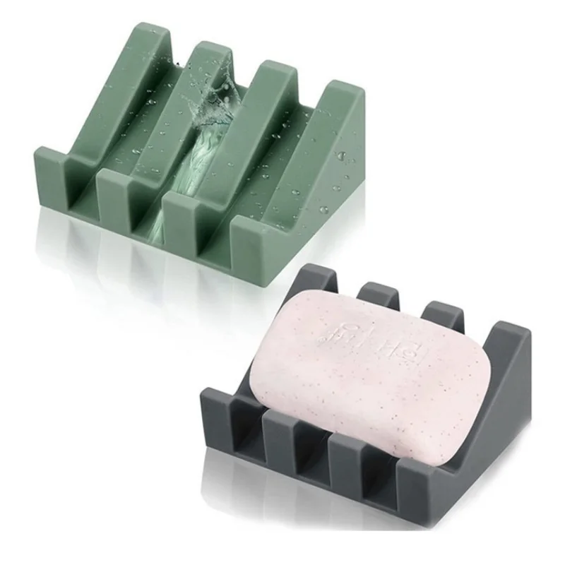 Soap Holder Soap Drain Dish Bathroom Tilt Drain Soap Box Portable Sponge Tray Creative Kitchen Sponge Storage Rack